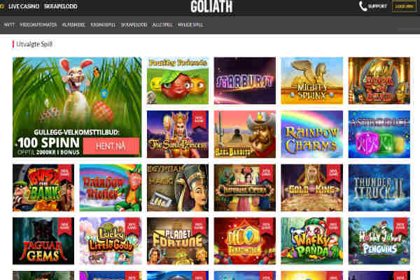 Goliath Casino Flere Spill